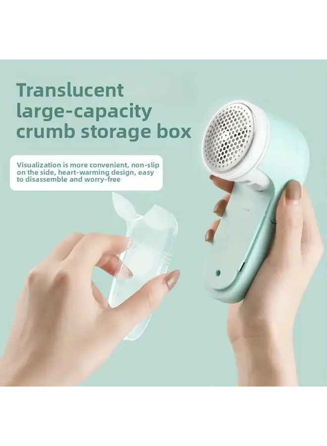 Green USB Powered Ball Trimmer Lint Remover For Clothes And Pants - Image 5