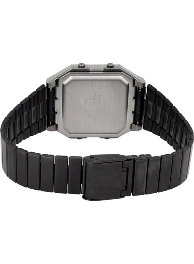 Casio Vintage Watch A130WEGG-1ADF Black - Image 3