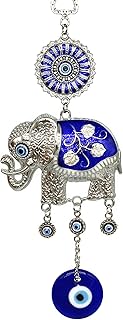 Betterdecor Turkish Blue Evil Eye with Lucky Elephant Amulet Home Office Hanging Ornament Blessing Gift -CL16 - Image 1