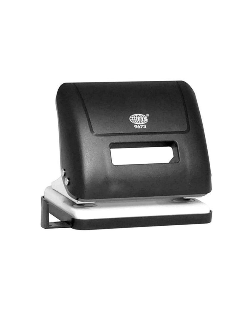 FIS FIS FSPU9673BKWH 2 Hole Punching Machine, 30 Sheets Capacity, 5.5mm Size, Black/White 
