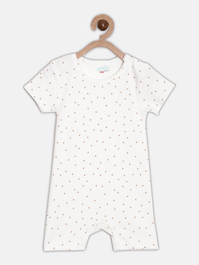 Broon Infant Boys White Printed Organic Cotton Rompers Pack of 2 - Image 3