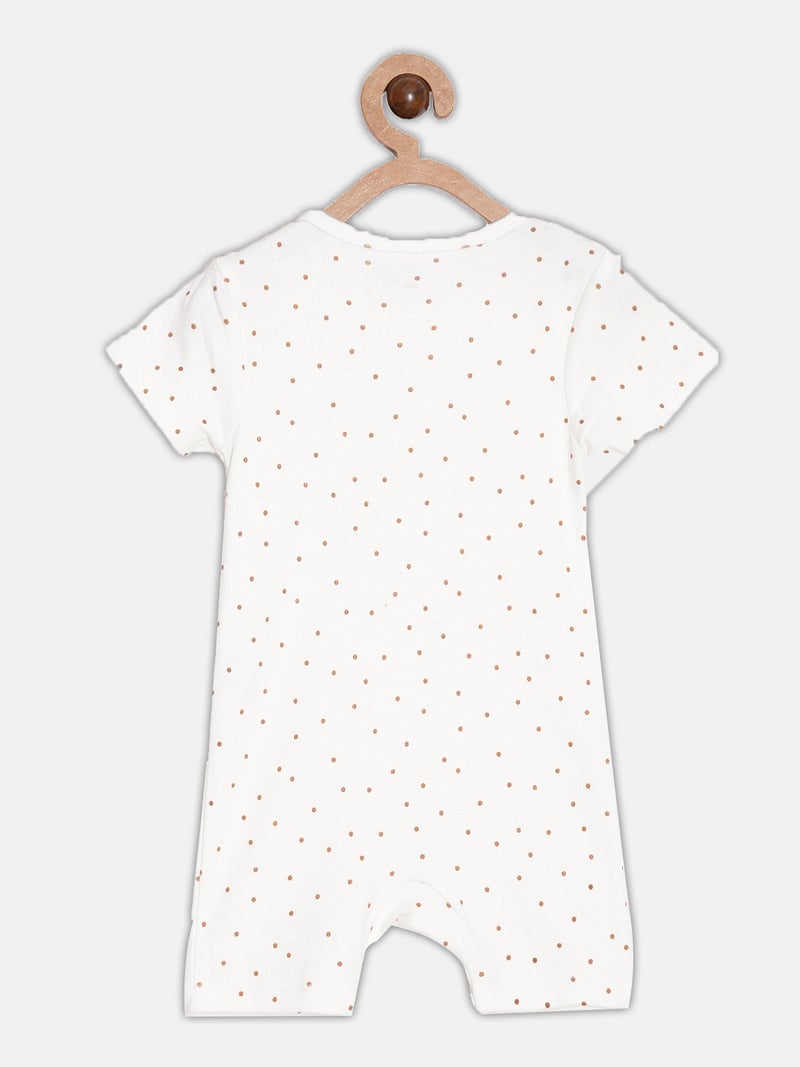 Broon Infant Boys White Printed Organic Cotton Rompers Pack of 2 - Image 5