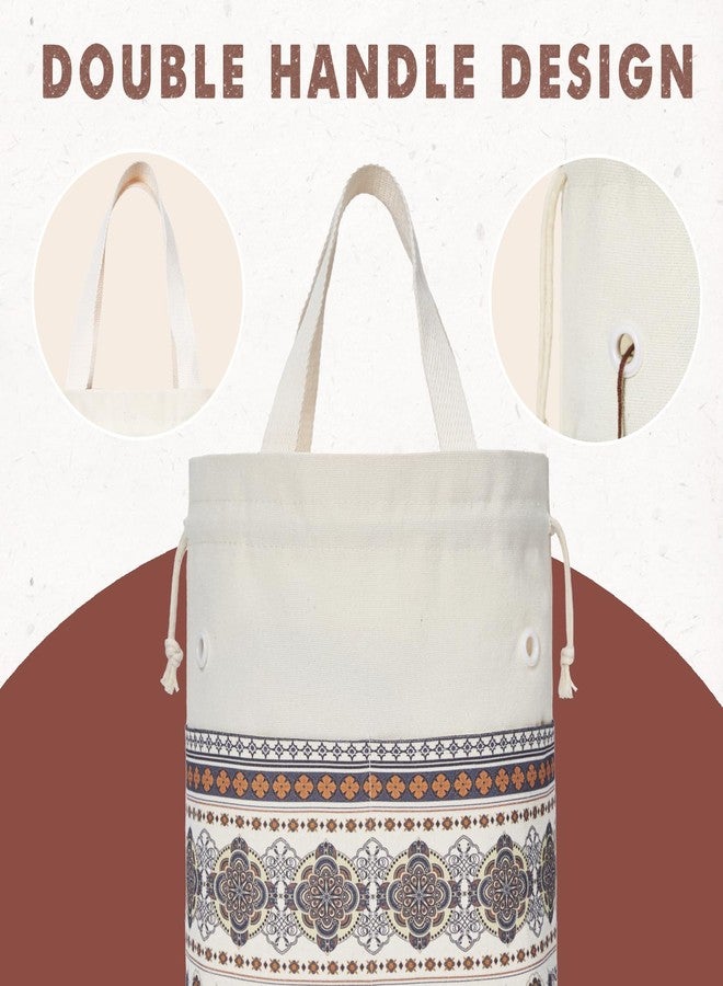 TOGETRUE Yarn Bag, Knitting Crochet Tote Bag, Yarn Storage Bags Organizer, Crochet bags for Crocheting Project, Store Skein Ball, Short Knitting Needle (Brown Style) - Image 2