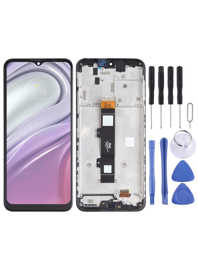 erorex Replacement TFT LCD Screen for Motorola Moto G20 XT2128-1 XT2128-2 Digitizer Full Assembly with Frame Black  - Image 1