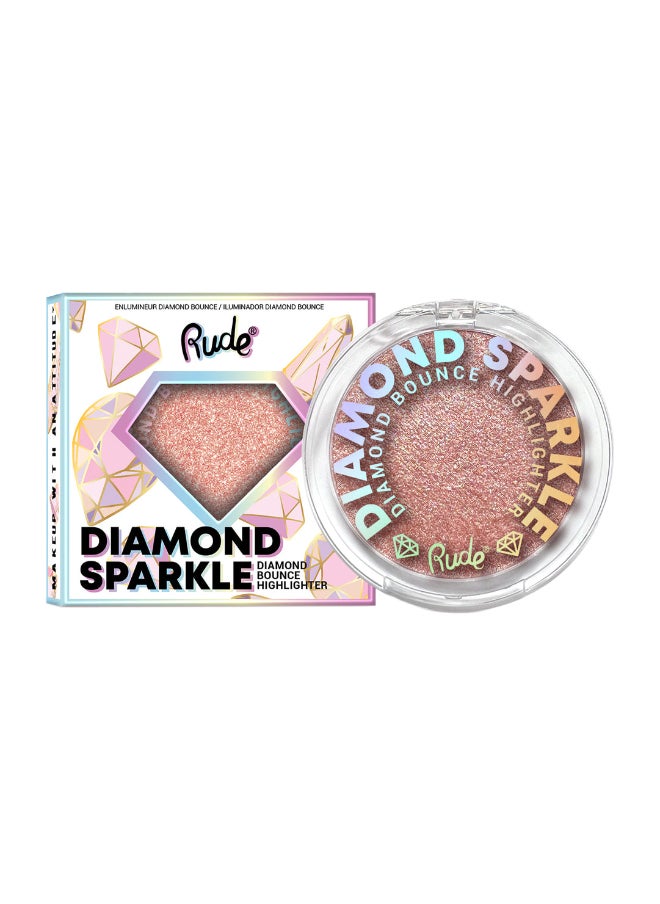 Rude Diamond Sparkle Diamond Bounce Highlighter Rose Gold 
