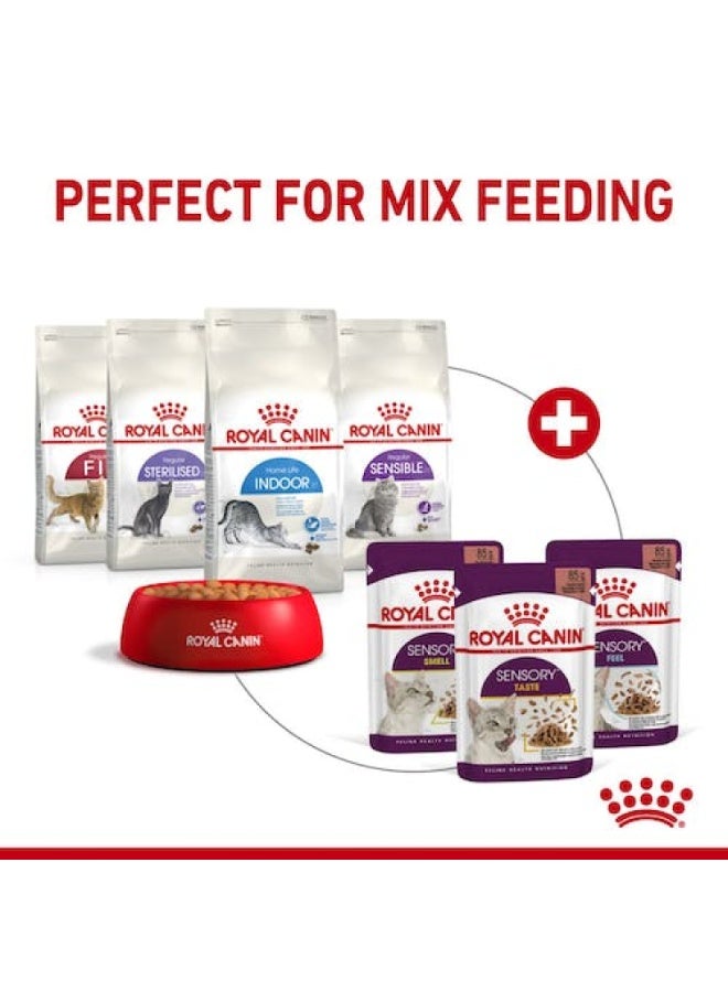 ROYAL CANIN Feline Health Nutrition Sensory Feel Gravy (WET FOOD - POUCHES) 12x85G - Image 4