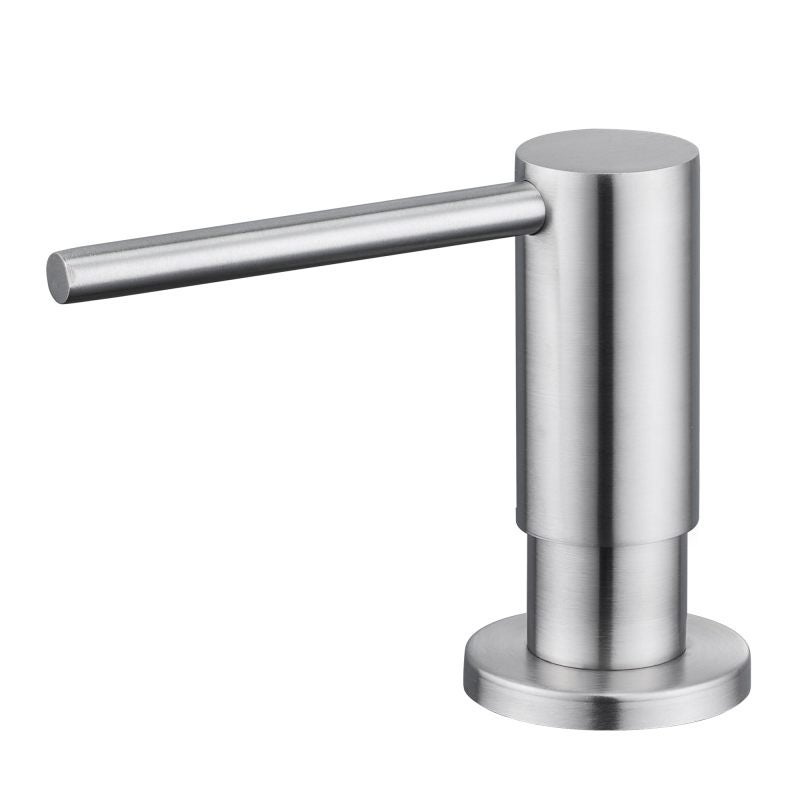 Brushed Nickel Soap Dispenser Stainless Steel Countertop Dispenser - Refillable Kitchen Soap Pump 360 Swivel Pump Dispenser for Kitchen and Bathroom Sink - Image 1
