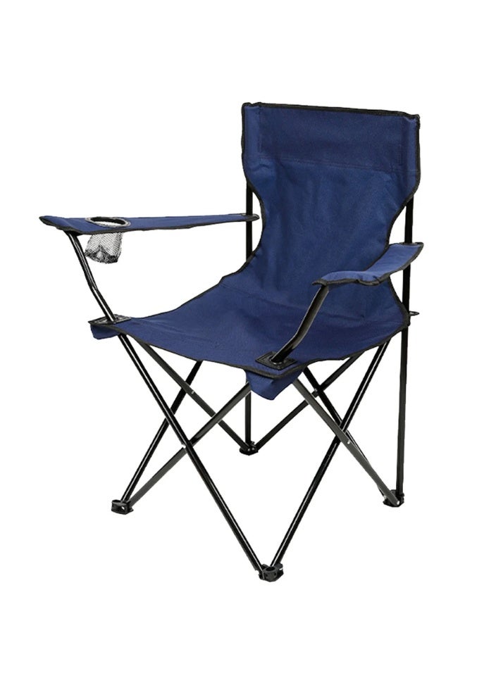 سمارت هوم كرسي تخييم قابل للطي من قماش أكسفورد وقوائم معدنية – مريح وخفيف ويأتي داخل شنطه تجعله سهل الحمل والتنقل | مقعد رحلات مقاس 40×40×80 سم | مناسب للرحلات، التخييم، الشاطئ، والنشاطات الخارجية - Image 5