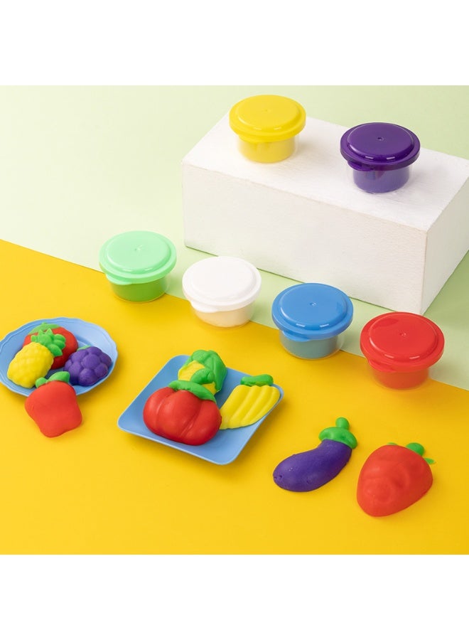 Deli EH726 Modeling Dough Set for Kids – 240g Clay with 19 Accessories & Food Molds – Safe Non-Toxic Play Dough Kit for Creative Play – Educational Gift for Ages 3+ - Image 4