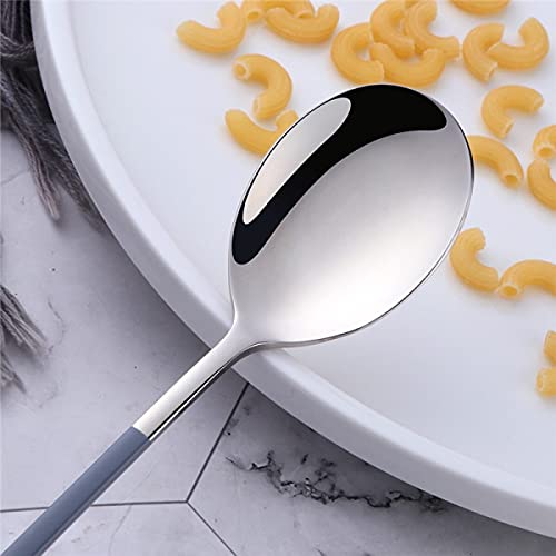 Leeonz® Stainless Steel Espresso Spoons, Mini Teaspoons Set for Coffee Sugar Dessert Cake Ice Cream Soup Antipasto Cappuccino, 8.26 Inch (Pack of 2) - Image 3