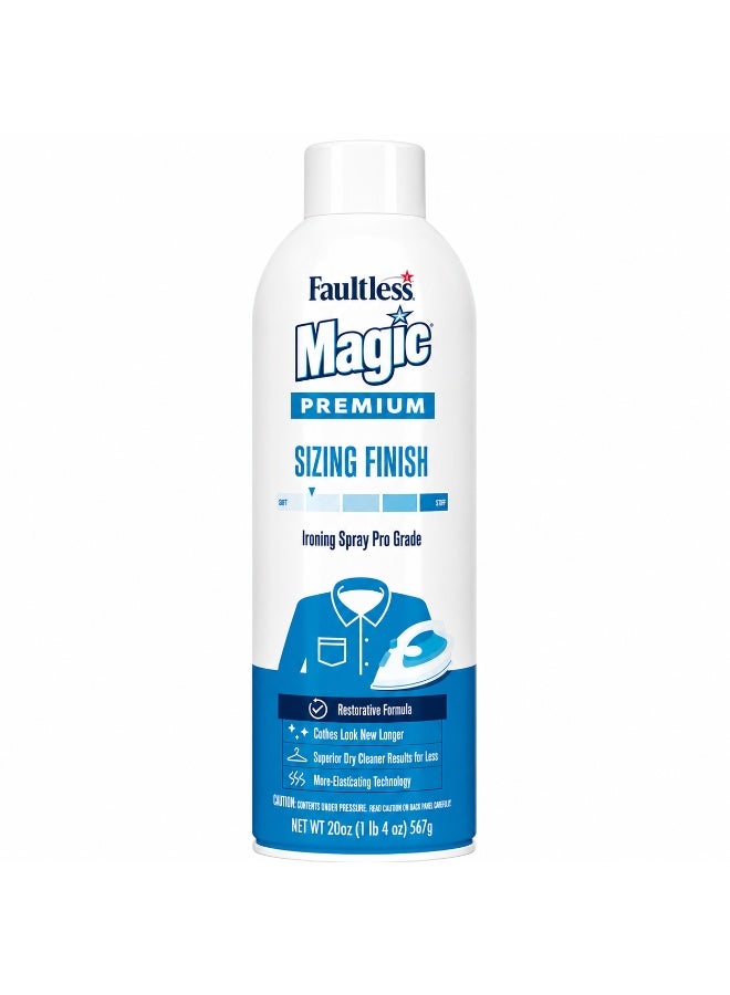Faultless Magic Light Hold Sizing Ironing Enhancer Spray – Fresh Linen Scent – Wrinkle & Fabric Finish Spray – 20oz - Image 1