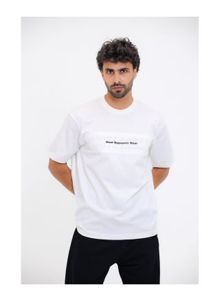 Chest Sprayed ""Most Dynamic Wear"" White Slip On Tee - pzsku/ZFA2FFD07030136546B3BZ/45/1750342776/f284ed18-0edb-47fa-adf2-eb649524354c
