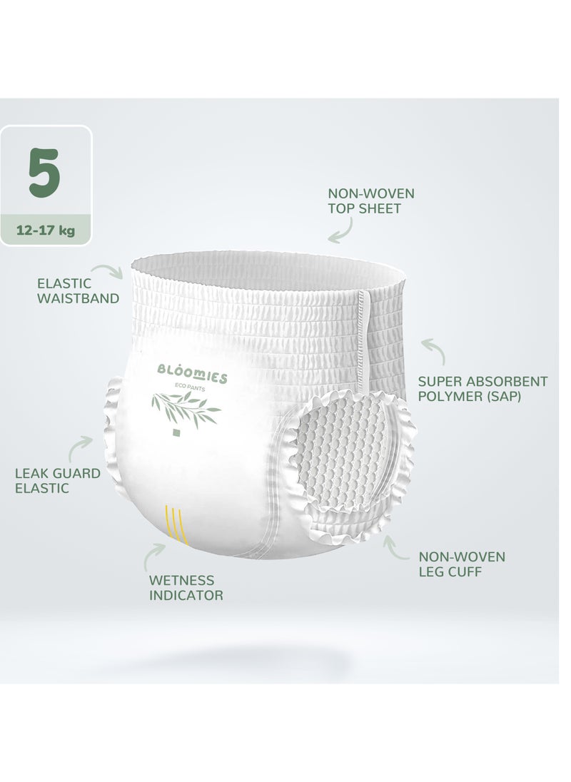 Bloomies - Organic Bamboo Baby Pants Size 5 (12-17kg baby) 22pcs| Eco-friendly, Hypoallergenic, Non-toxic, Breathable Pullups - Image 1