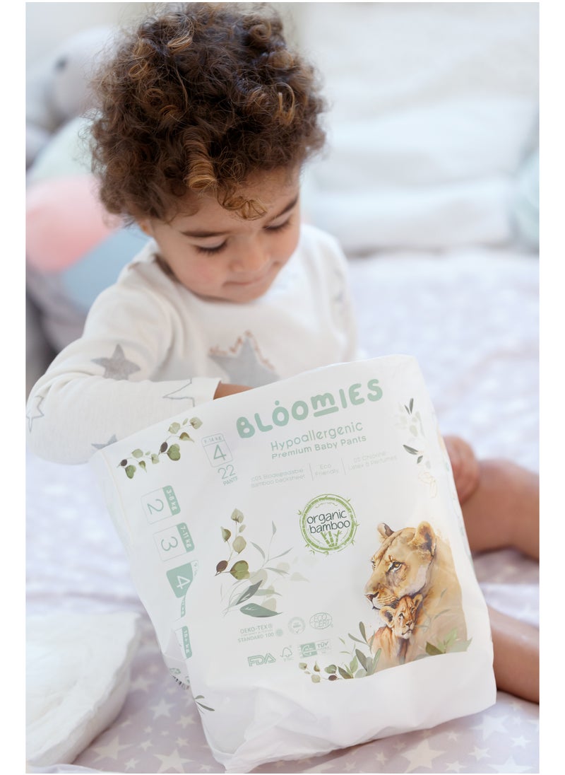 Bloomies - Organic Bamboo Baby Pants Size 5 (12-17kg baby) 22pcs| Eco-friendly, Hypoallergenic, Non-toxic, Breathable Pullups - Image 1