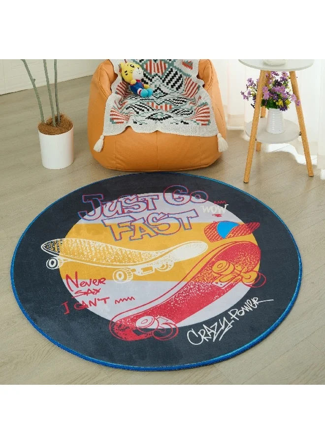 Home Box Tom Gearhead Ben Go Fast Printed Flannel Rug 120 x 120 cm