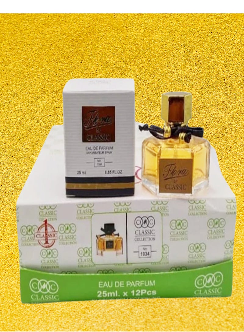 CLASSIC COLLECTION 12 Pieces Classic Flora Number 1034 Perfume 25 Ml EDP