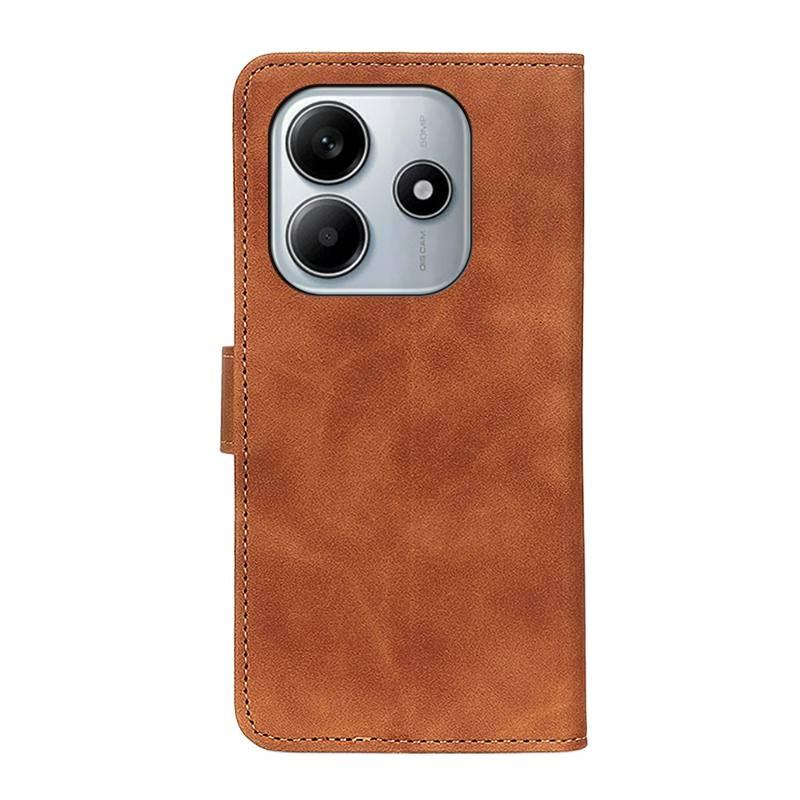 Protective PC for Xiaomi 14 Ultra with Flip Design and Kickstand in Brown for Indoor Use - Image 1