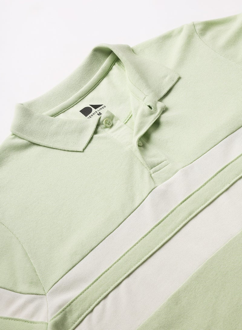 Dennis Lingo Men's Green Regular Fit Polo T-shirt - Image 2