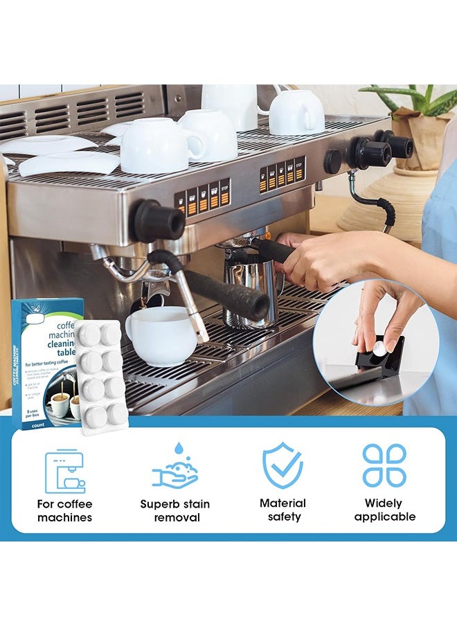 oradess 10 Pcs Coffee Machine Cleaning Tablets - Remove Coffee Oils - calcium deposits and Residue - Automatic Coffee Maker Cleaner Descaler Coffee Grinder Descaling Solution  - Image 4
