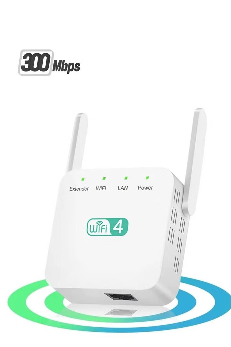 Anmi Anmi WiFi Extender,Wifi Amplifier,2.4GHz Wifi Repeater With 2 Antennas, 1 Ethernet Port