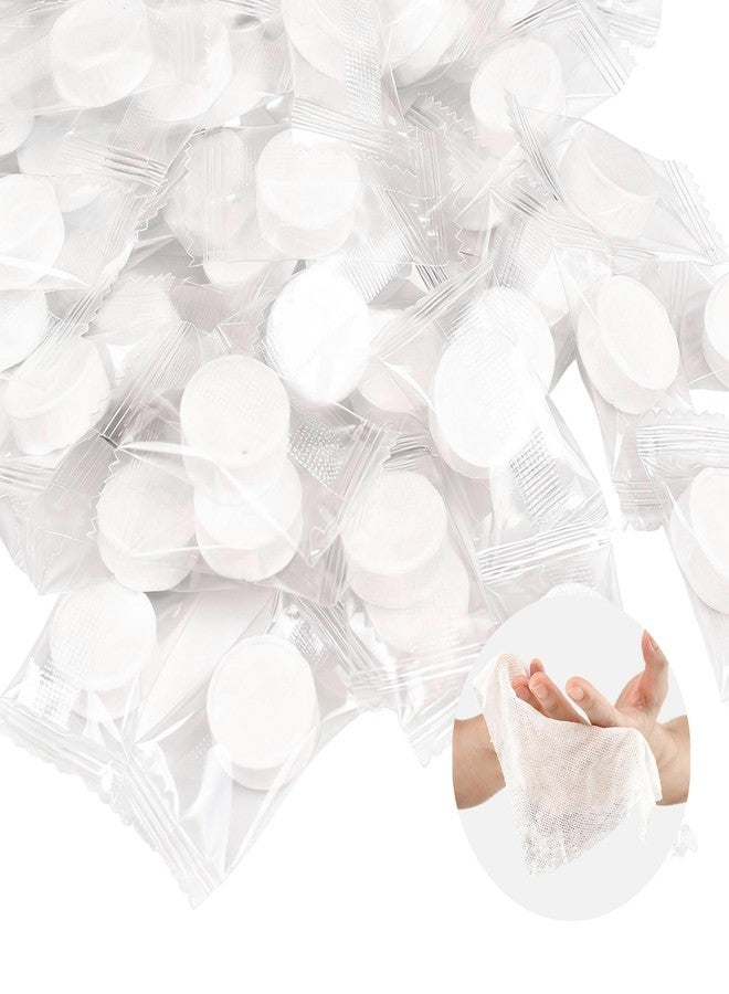 Bolsdoic 50 PCS Compressed Towel, Disposable Compressed Towel Tablets,Individually Packed,Coin-Sized Face Towels for Travel, Camping and Outdoor Sports - Image 1