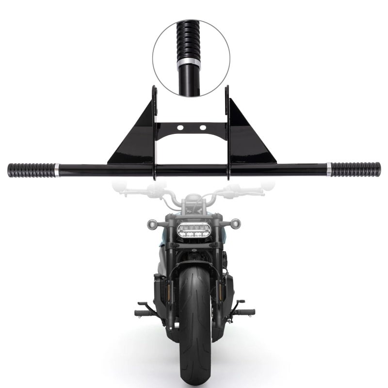 Kinglemc FlatOut Bar Crash Bar Engine Guard Highway Bar for Harley Davidson Sportster Iron 883 XL883N 09221200 Custom XL1200C 0422Roadster XL1200R 883 0408 Superlow XL1200T 1422 Gloss Black
