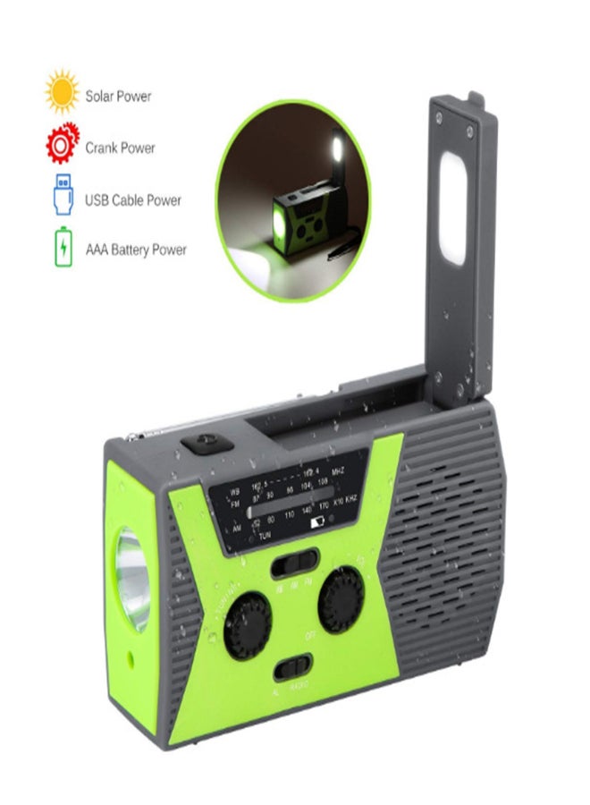 AM/FM & NOAA Emergency Radio Hand Crank Radio with Flashlight for SOS Emergency Portable Solar Radios Self Powered AM/FM Radio with 2000mAh Power Bank Cell Phone Charger USB Rechargeable Great - Image 2