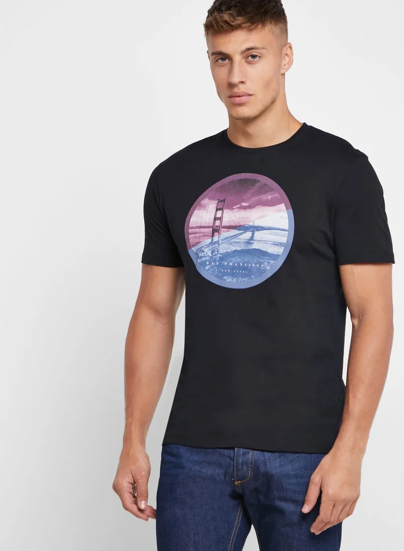 Reserved Golden Gate Bridge Crew Neck T-Shirt