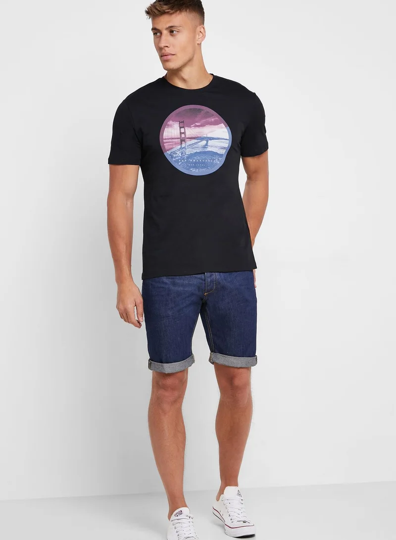 Reserved Golden Gate Bridge Crew Neck T-Shirt