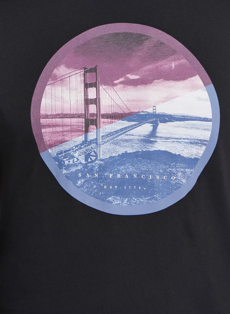 Reserved Golden Gate Bridge Crew Neck T-Shirt