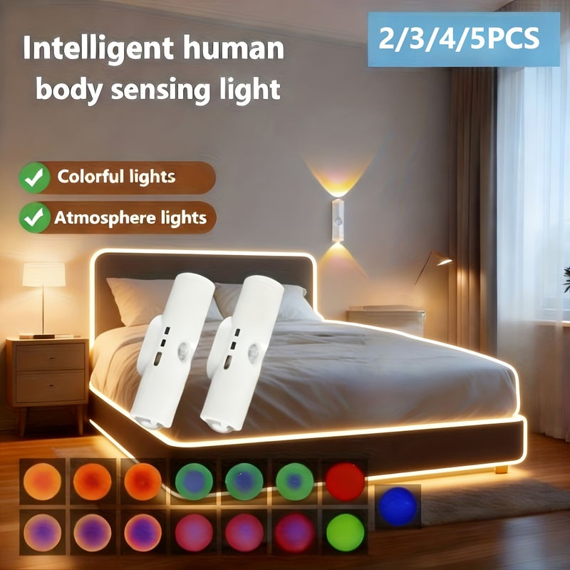 3 Color RGB Cat Eye Sensor USB Smart Light Strip With PIR Motion Sensor - Image 1