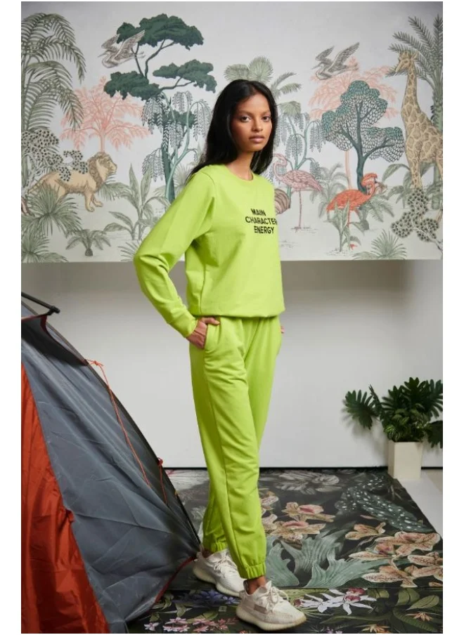 NeceSera Main Character Energy Bamboo Terry Jogger Set