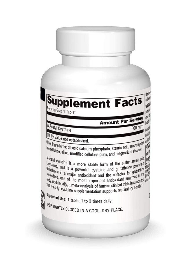Source Naturals Nacetyl Cysteine 600Mg Source Naturals Inc. 30 Tabs - Image 4