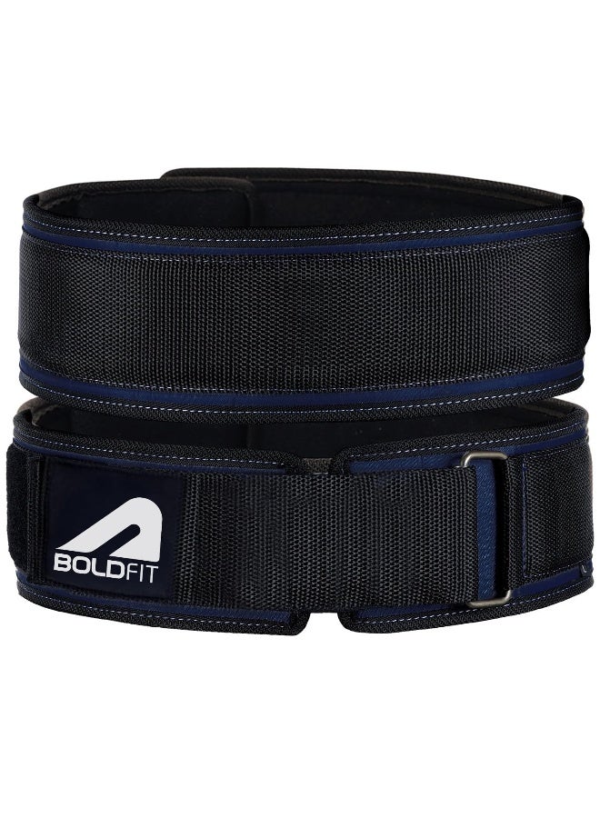 BOLDFIT حزام رفع الأثقال لحزام الصالة الرياضية لحزام رفع الأثقال لحزام رفع الأثقال لحزام الخصر للصالة الرياضية للرجال وحزام الخصر للصالة الرياضية للنساء ملحقات الصالة الرياضية لدعم الظهر حزام الرفع - L - Image 1