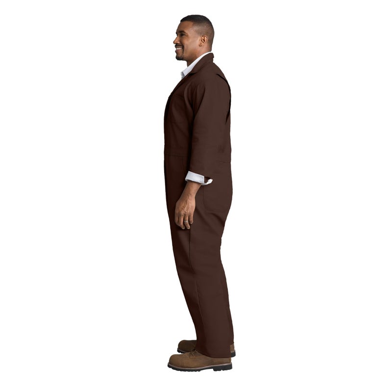 Red Kap Men's Twill Action Back Coverall, Brown, 46 - Image 4