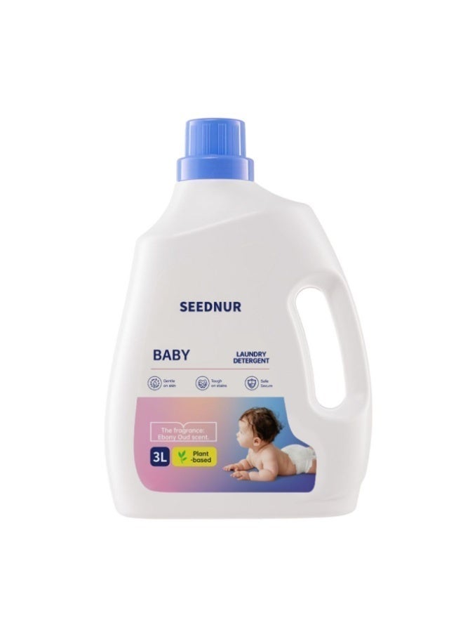 Seednur Baby Laundry Detergent delicate Mild Amino Acid Gentle Cleanse Eliminates Stains Ideal for Baby Cloths & Towels, 3Ltr - Image 1