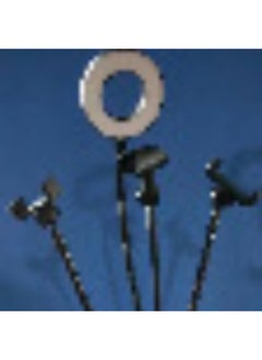 General Desktop Four-in-one Live Broadcast Bracket, USB Interface Microphone Dual Mobile Phone Clip, Anchor Selfie Beauty Straight-Specifications:Desktop Four-in-one Stand  - Image 5