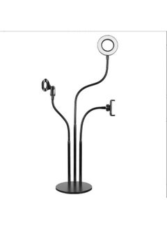 General Desktop Four-in-one Live Broadcast Bracket, USB Interface Microphone Dual Mobile Phone Clip, Anchor Selfie Beauty Straight-Specifications:Desktop Four-in-one Stand  - Image 4