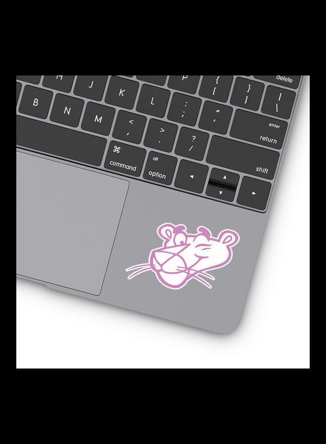 RKN Pink White Pink Panther Vinyl Stickers For Laptop 3inch - Image 2