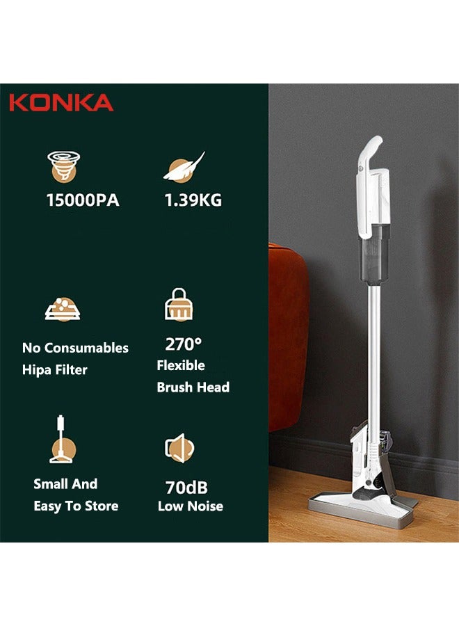 KONKA Vacuum Cleaner Household Small Handheld Vacuum Cleaner High Power Mini Cleaner Low Noise - Image 5