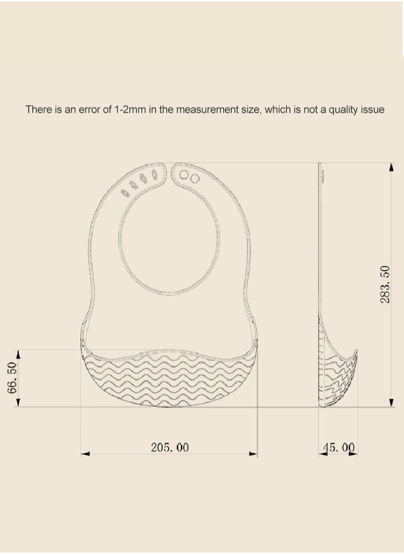 Ultra-Thin Waterproof Silicone Bib For Babies