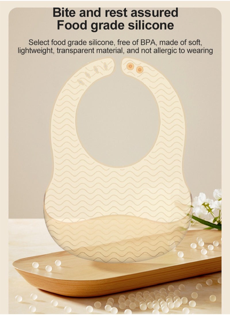 Ultra-Thin Waterproof Silicone Bib For Babies