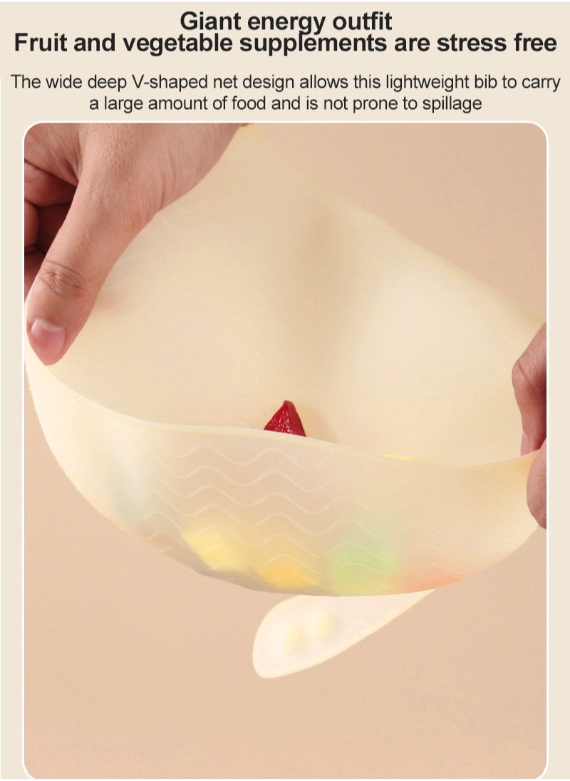 Ultra-Thin Waterproof Silicone Bib For Babies