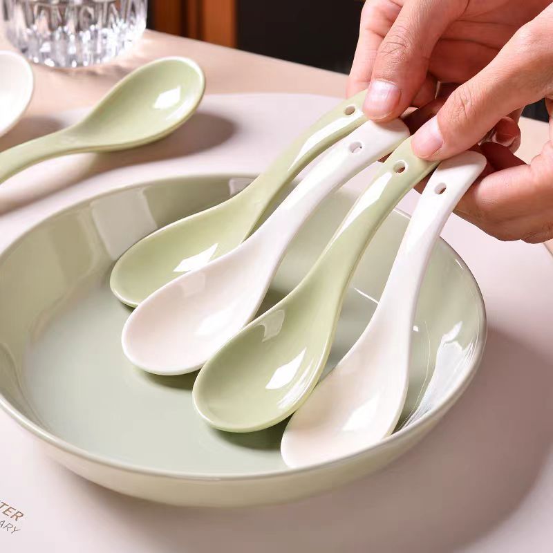 Elegant Ceramic Soup Spoon - Premium Design for Everyday Use - Image 4