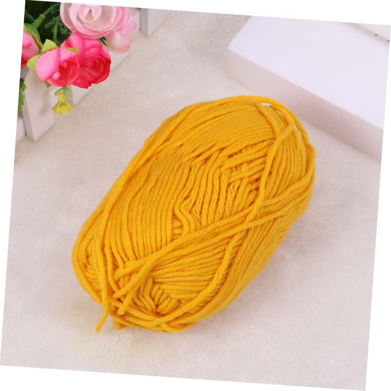 Lurrose 3pcs Super Soft Milk Cotton Yarn Crochet Knit Warm Comfortable Yarn for Hats Scarves Sweaters DIY Projects - Image 2