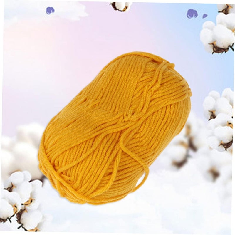 Lurrose 3pcs Super Soft Milk Cotton Yarn Crochet Knit Warm Comfortable Yarn for Hats Scarves Sweaters DIY Projects - Image 4