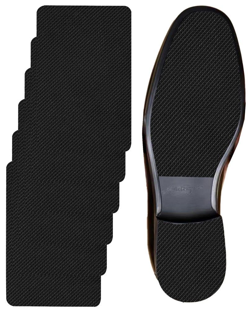 BHXANZOU Black Shoe Sole ProtectorAnti Slip Shoe Grips on Bottom of Shoes Bottom Protector Sole Guard NonSlip Shoe Pads for High Heels64 Black 6Pcs
