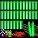 Lewtemi 50 Pack 4 Bright Christmas Glow Sticks Bulk Green Glow Sticks in Christmas Party Supplies Birthday and Holidays - Image 2