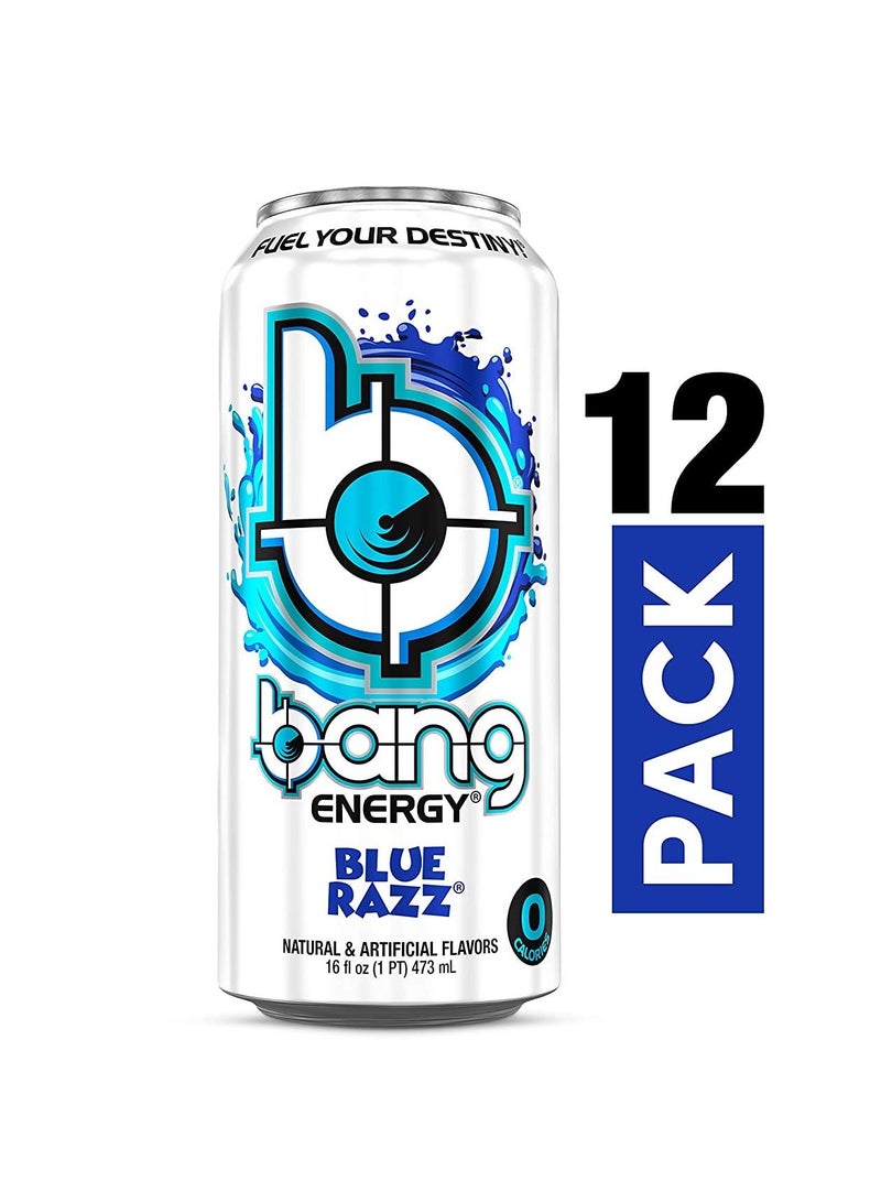بانج مشروب الطاقة 473 مل بلو راز عبوة من 12 قطعة - Image 2
