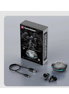 TRANSFORMERS Transformers TF-T10 Wireless Bluetooth Earbuds Gaming Headphones Long Battery Life Headset Low Latency HIFI Stereo Sound with Music Noise Cancellation Calls Iron Gray  - Image 2